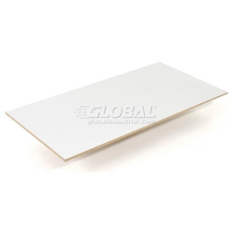 Global Industrial Melamine Laminated Deck, 96inW x 24inD x 1/2in Thick 331774